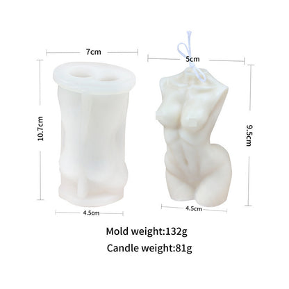 Classic Pregnant Woman Body Silicone Mould Aromatherapy Wax