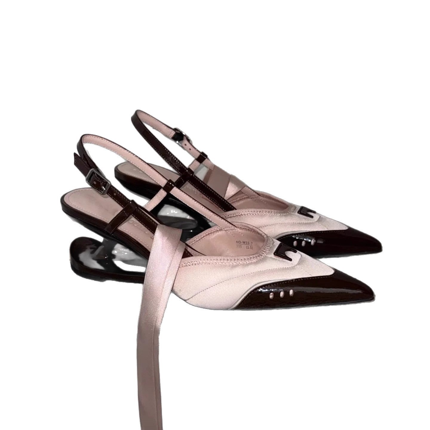 New Special-interest Design Special-shaped Root Lace-up High Heels Female