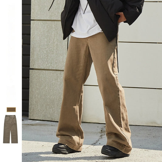 New American Style Retro Hong Kong Style Japanese Loose Straight Jeans For Men