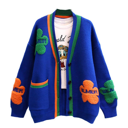 Coat Women's Western Style Knitted Cardigan