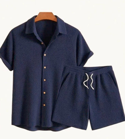 Casual Loose Multi-color Beachwear Short Sleeve Suit