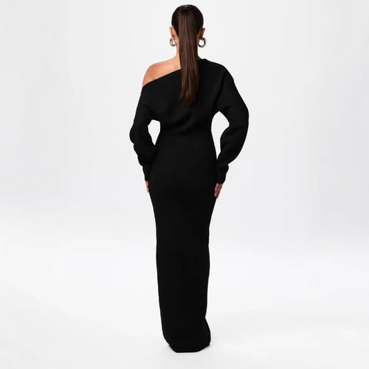 Women's Long Sleeve Slim Fit Elegant Dress