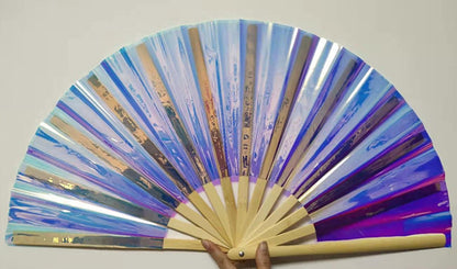 Fashion Single-sided Personality PVC Folding Fan