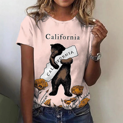 Women's V-neck Short-sleeved Round Neck Hoodie