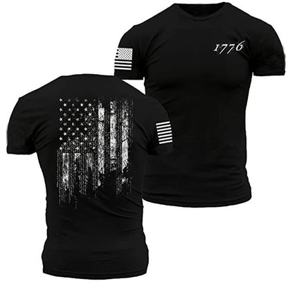 American Acid 1776 Us Flag Men Clothing T-Shirt Funny Whiske
