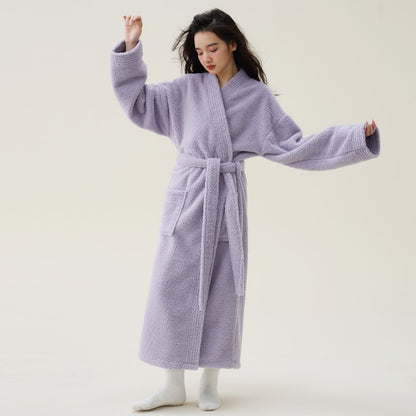 Coral Fleece Thickened Men's And Women's Nightgown