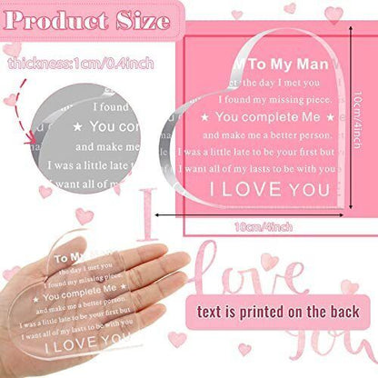 New Acrylic Transparent Heart Decoration Gifts