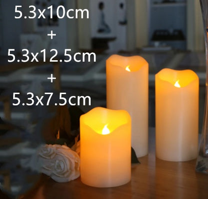 LED Electronic Candle Light Oblique Mouth Ordinary Artificial Paraffin Fake Candle Light