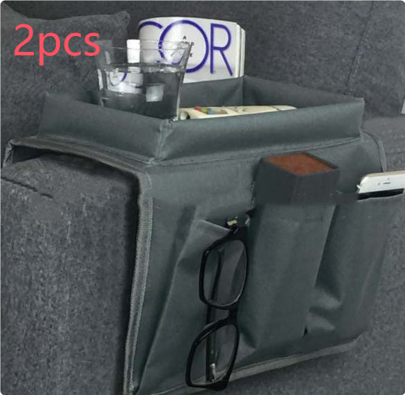 Handrail Couch Armrest Arm Rest Organizer Remote Control Holder Bag On TV Sofa
