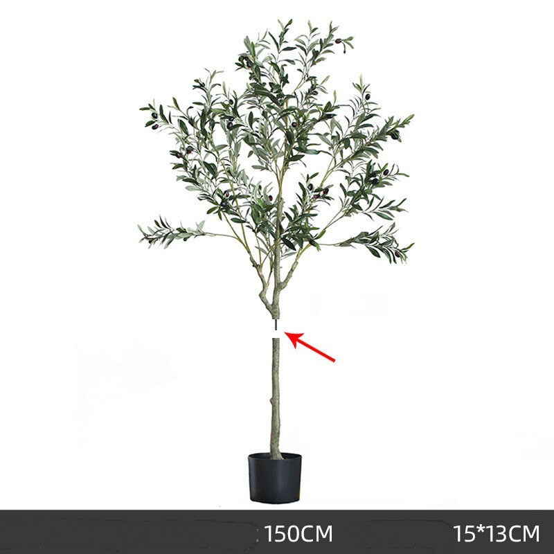 Large Simulation Plant Olive Tree Indoor Window Decoration Simulation Tree