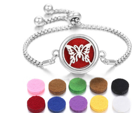 Lucky Tree Aromatherapy Oil Stainless Steel Alloy Bracelet