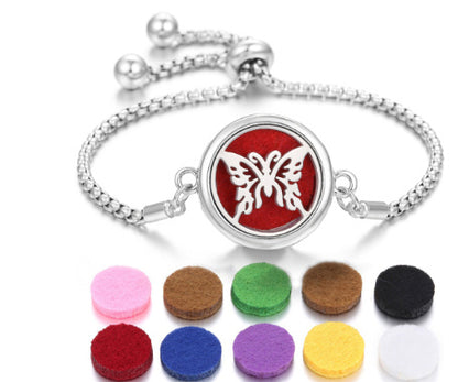 Lucky Tree Aromatherapy Oil Stainless Steel Alloy Bracelet
