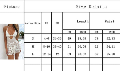 Women's Fashionable Knitted Beach Bikini Swimsuit