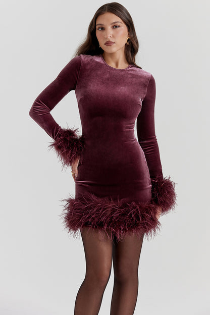 Women's Knitted Feather Dress